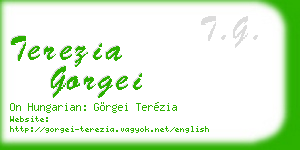 terezia gorgei business card